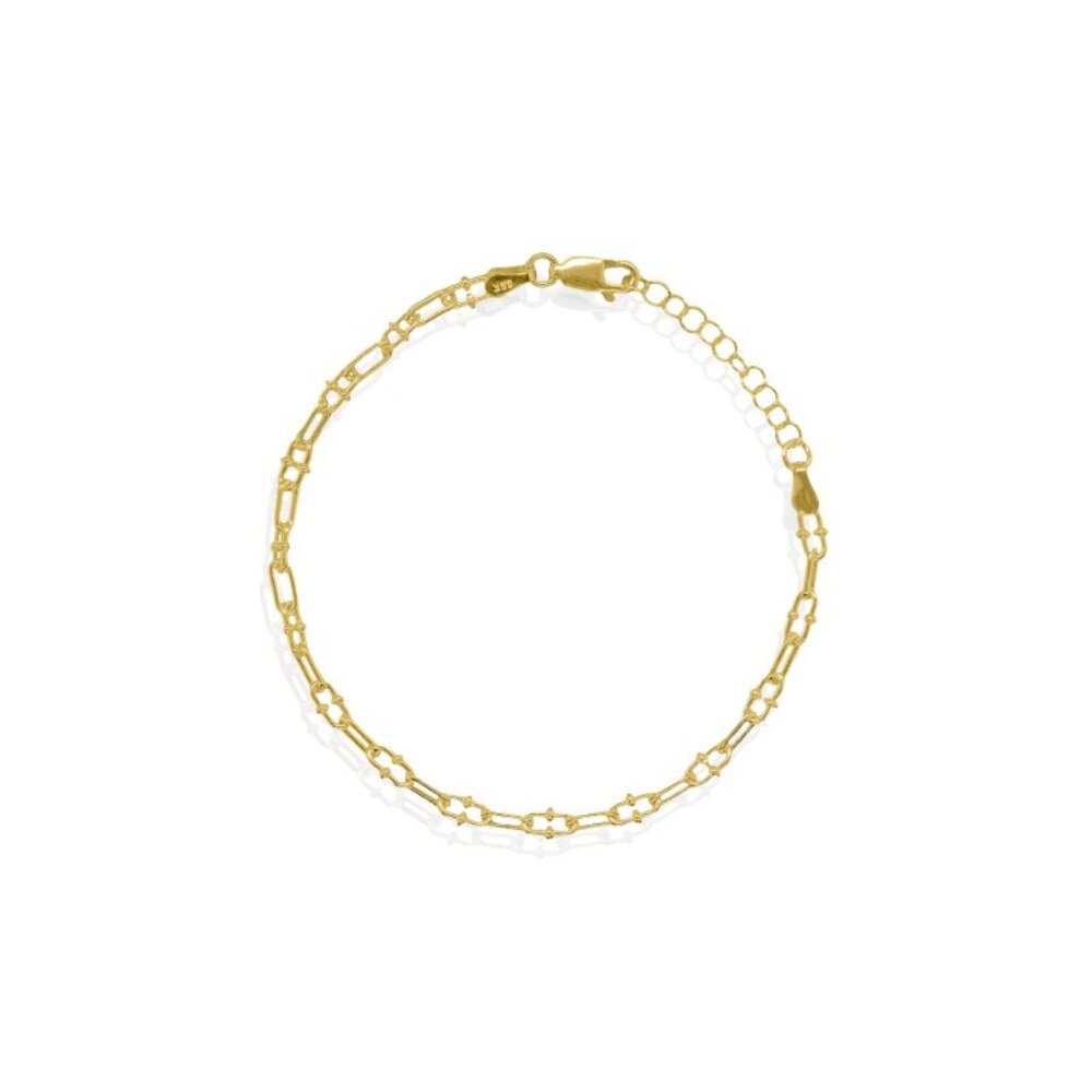 NWT Mini Aurora Granchio Chain Bracelet // 14kt Italian Gold Vermeil (3.9mm)